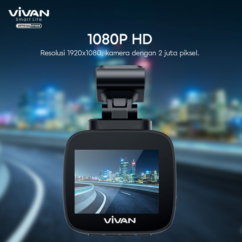 Thumbnail: Dash Cam Mobil VIvan VDR01 Super Wide Angle 1080P HD CCTV Camera Car