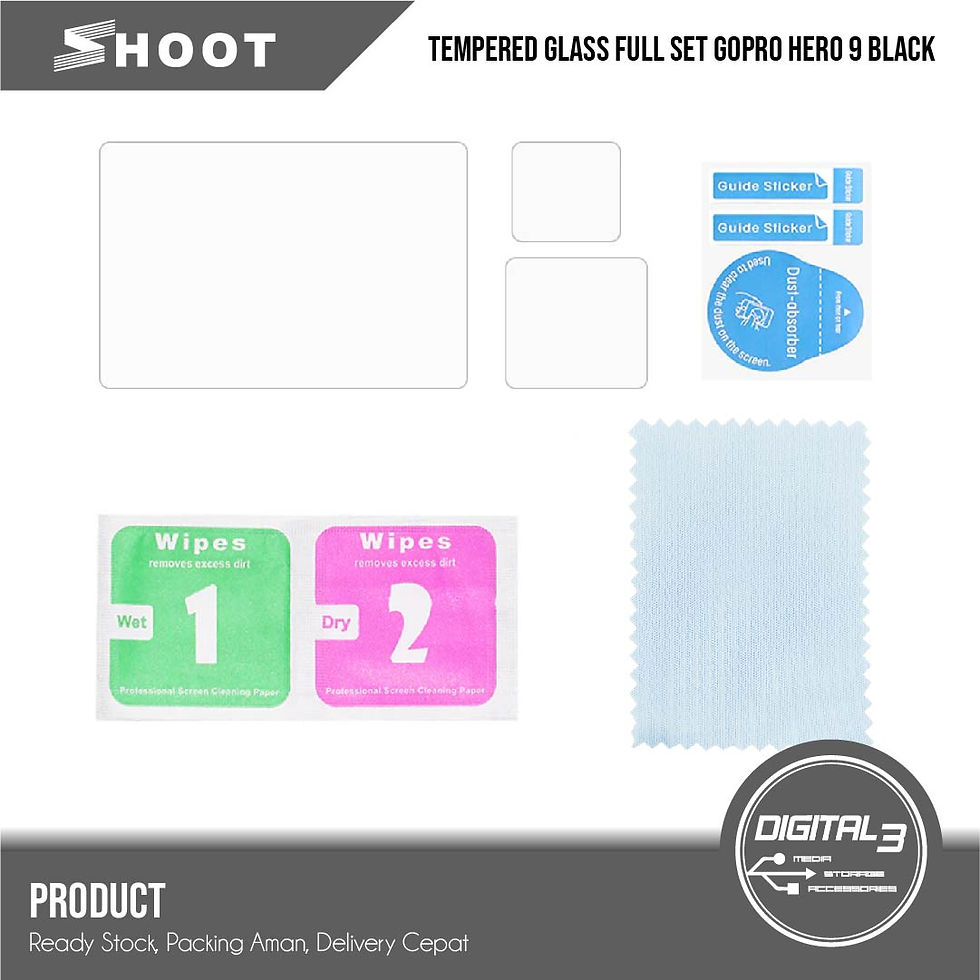Thumbnail: Shoot GoPro Hero 9 Black Tempered Glass Screen Protector 1 Set