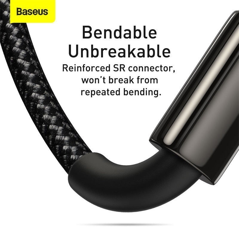 Thumbnail: Baseus Tungsten Gold Data Kabel 3 in 1 Micro/USB-C/Lightning 3.5A