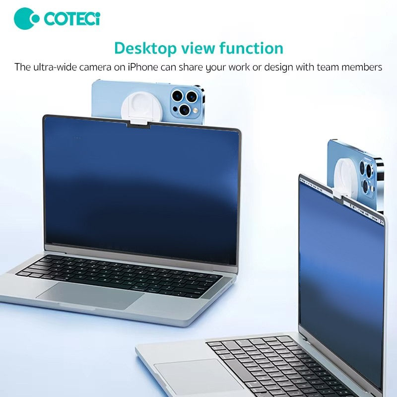 Thumbnail: Coteci SD-59 Magnetic Ring Holder Hanger iPhone for MacBook MagSafe Stand Camera
