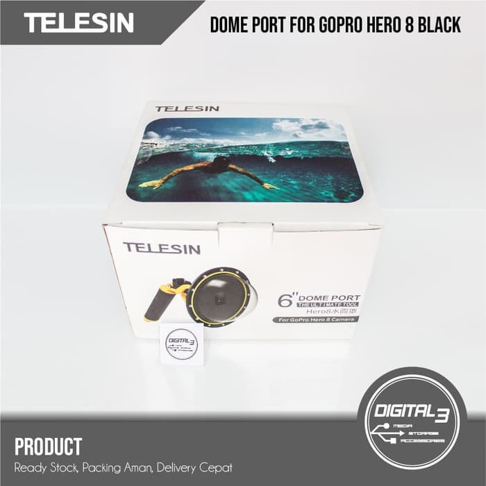 Thumbnail: Telesin Dome Port 6 Inch Underwater Photography for GoPro Hero 8