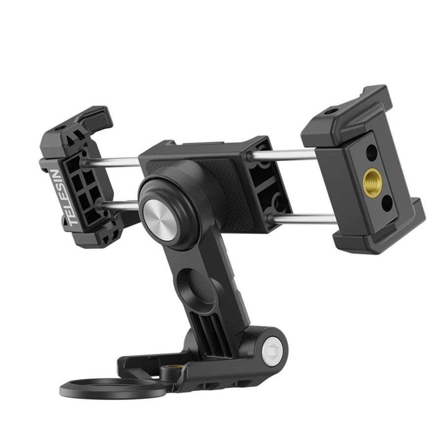 Thumbnail: Telesin Rotatable 360° Mobile Phone Holder Stand 1/4" Mount Tripod