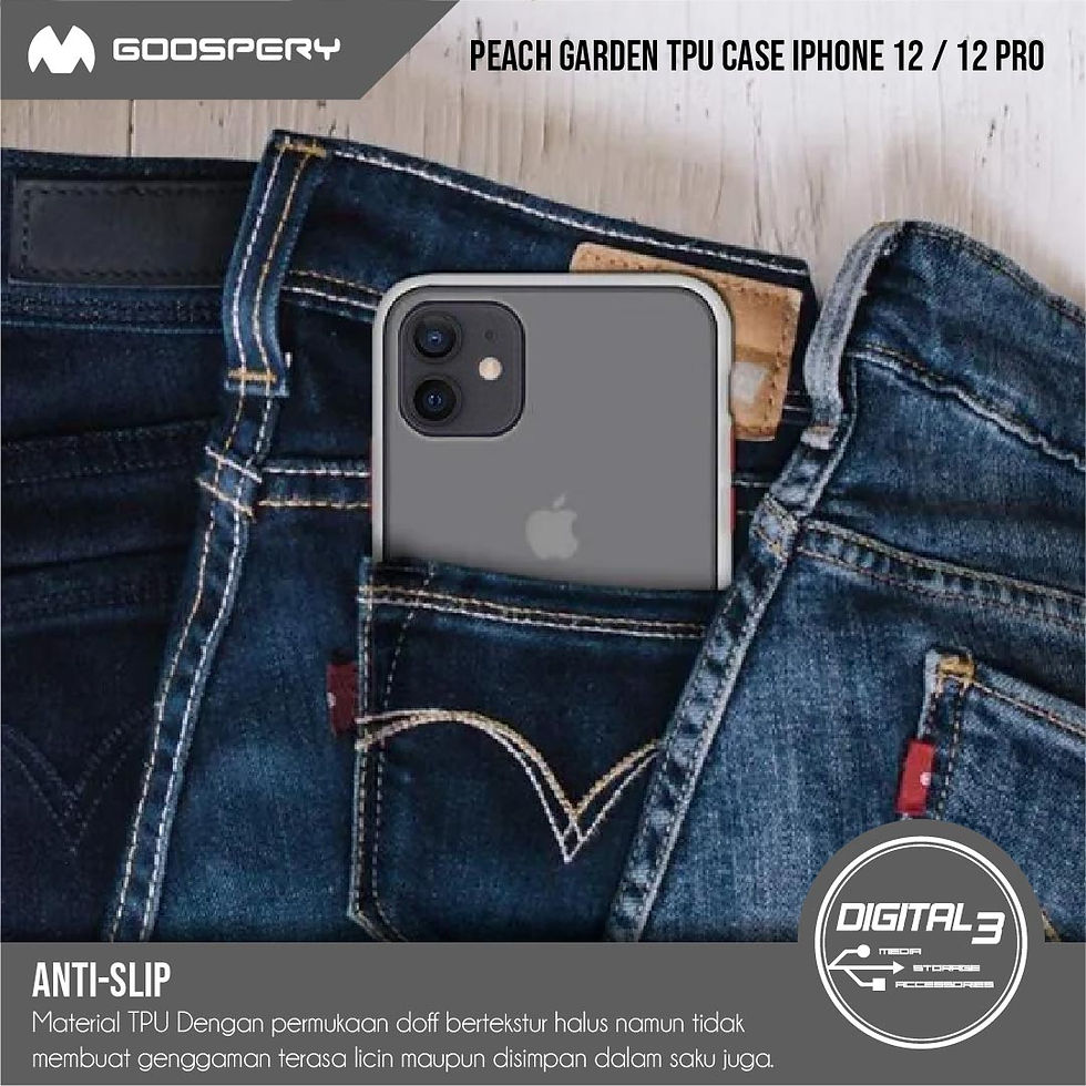 Thumbnail: Mercury Goospery Peach Garden Bumper Hard Case Iphone 12 / 12 Pro TPU