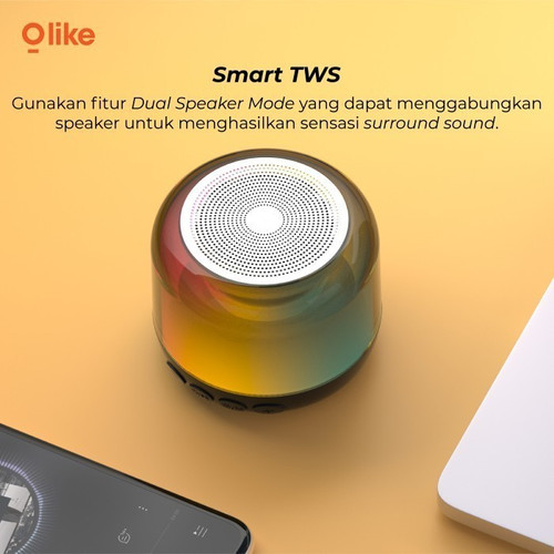 Olike SF1 RGB Speaker Mini Bluetooth Portable Wireless TWS Stereo