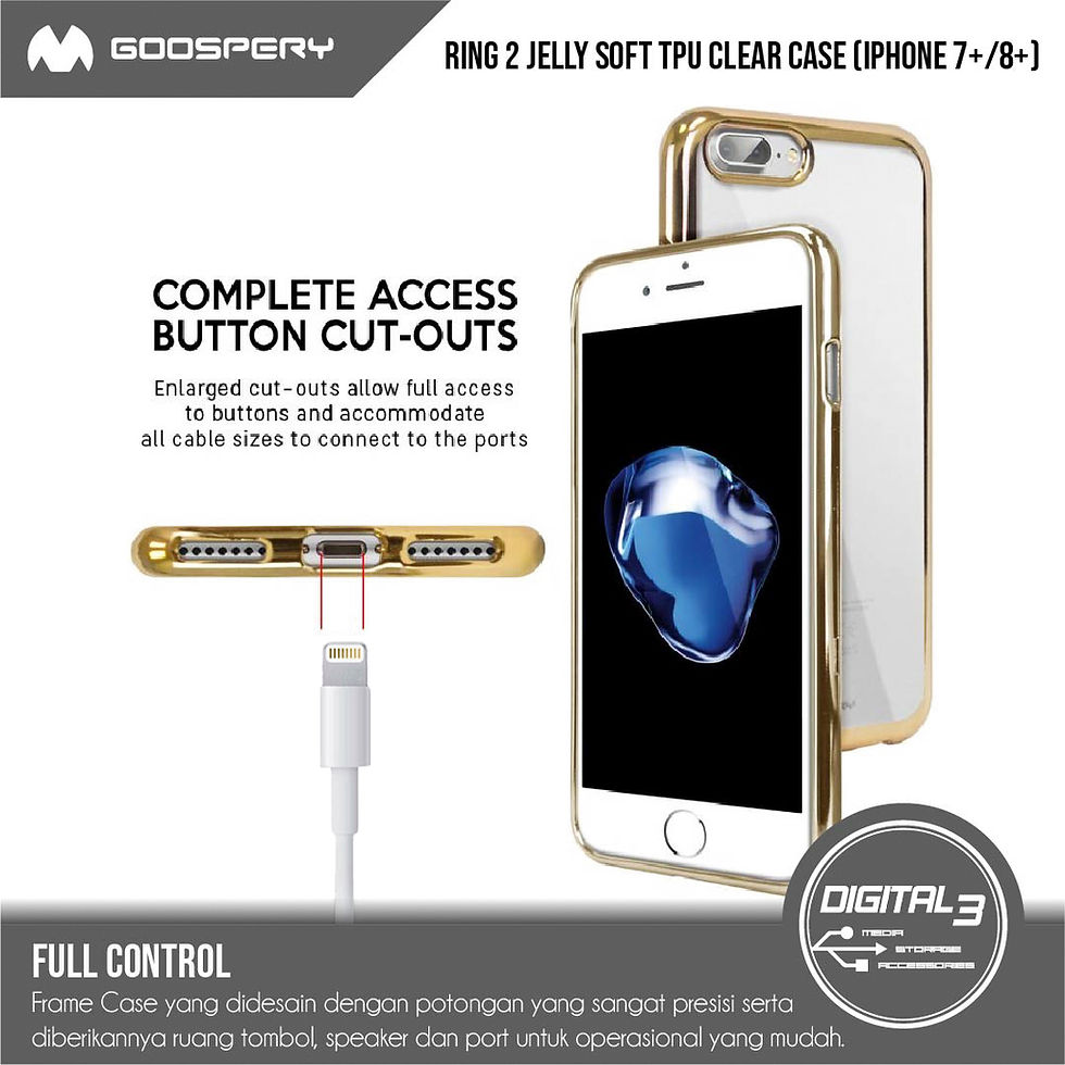 Thumbnail: Mercury Goospery Ring 2 Chrome Jelly Soft Case Iphone 7 Plus / 8 Plus
