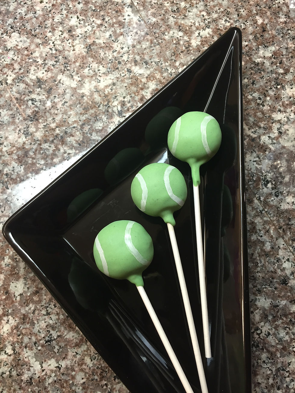 Tennis Ball Cake Pops