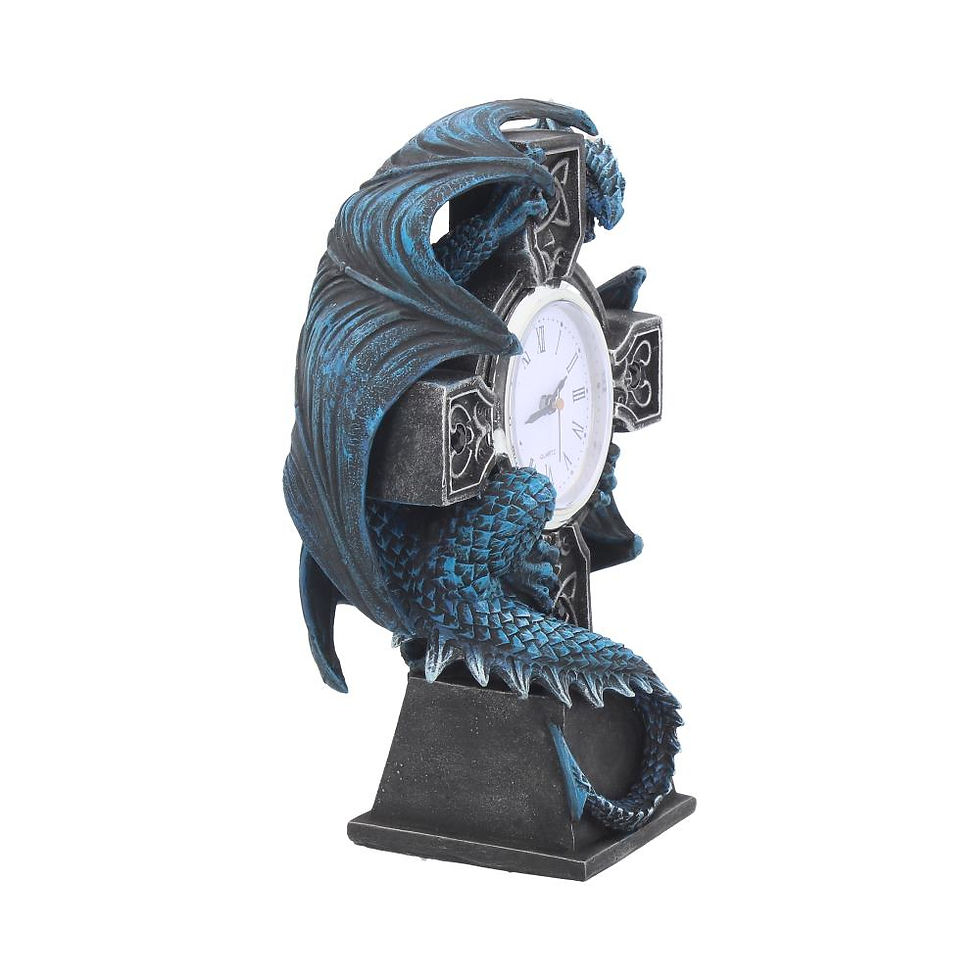 Thumbnail: Draco Clock by Anne Stokes 17.8cm