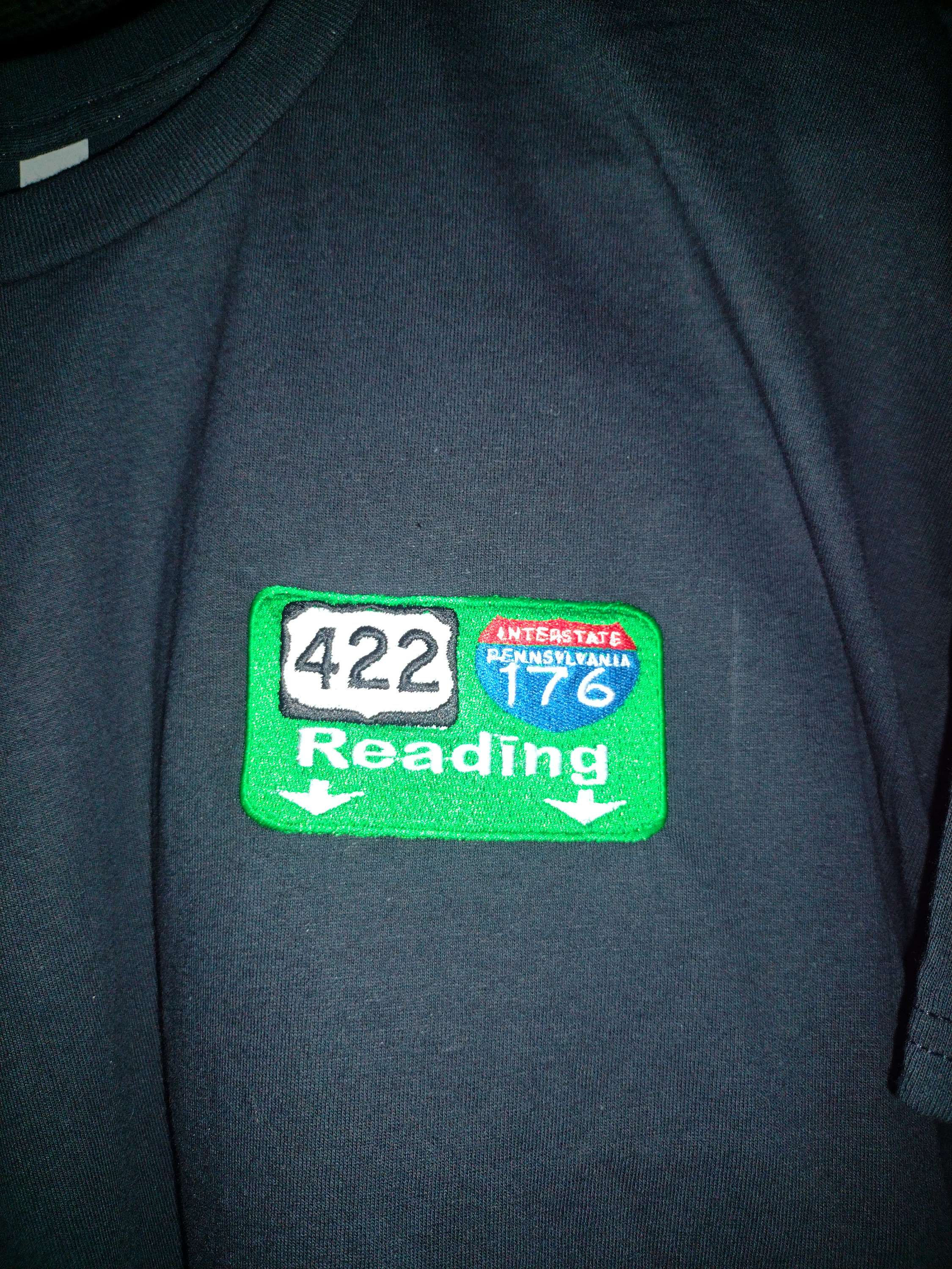 Reading Exit.. sign Garment 