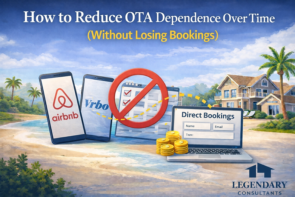 Reduce OTA dependence vacation rental strategy