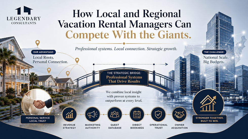 How Local and Regional Vacation Rental Managers Can Compete with the Giants