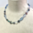 One of a kind necklace in blues