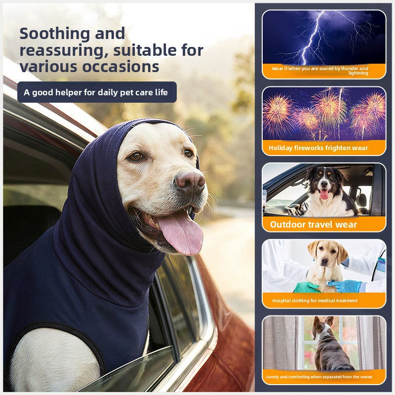 Thumbnail: Hooded Dog Vest with Anxiety Relief