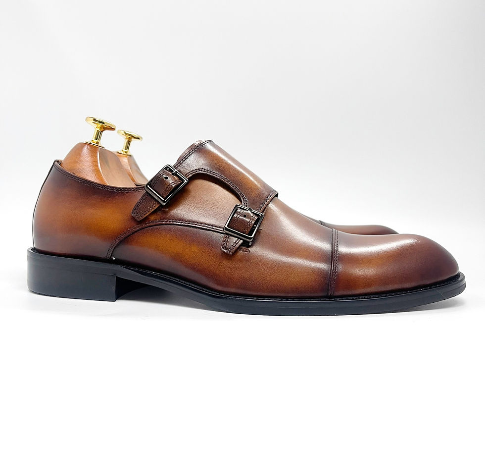 縮圖：X06 | Brown Calf Leather Cap-toe Doub