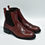 縮圖：J52 | Ladies Cherry Calf Leather Wingtip Chelsea Boots