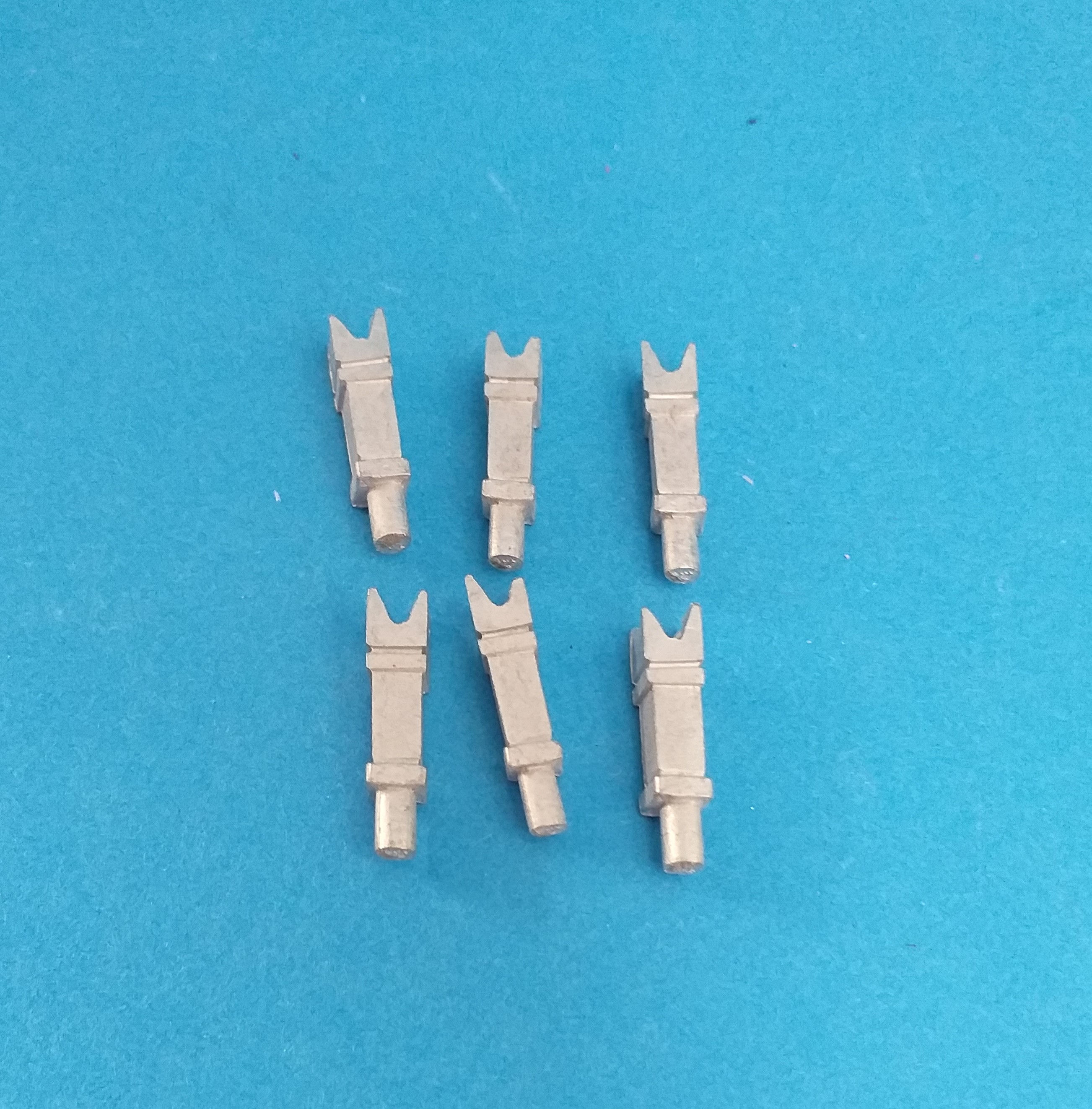 15mm Square Castellated  Pot x 6