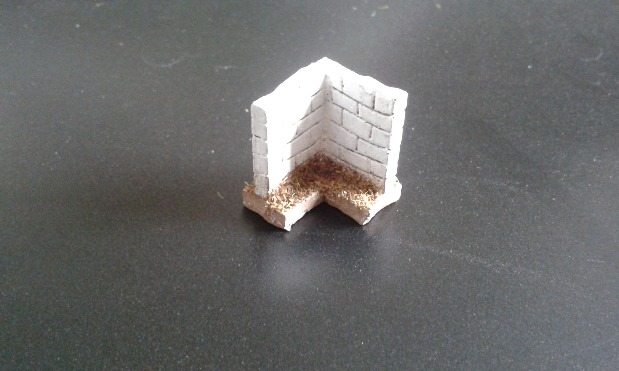 28mm Stone Wall Corner