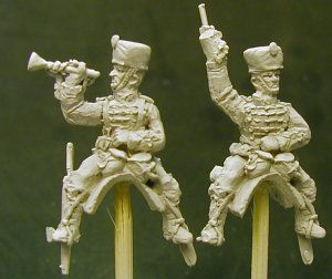 Hussar Command, Officer and Trumpeter