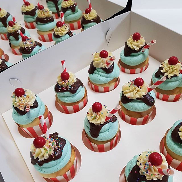 #sundae #pemulwuycupcakes #cupcakes #sweets #yummy #schooltreats #party #birthday #kidspartyideas