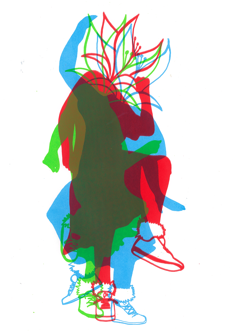 Roots Dance Screen print