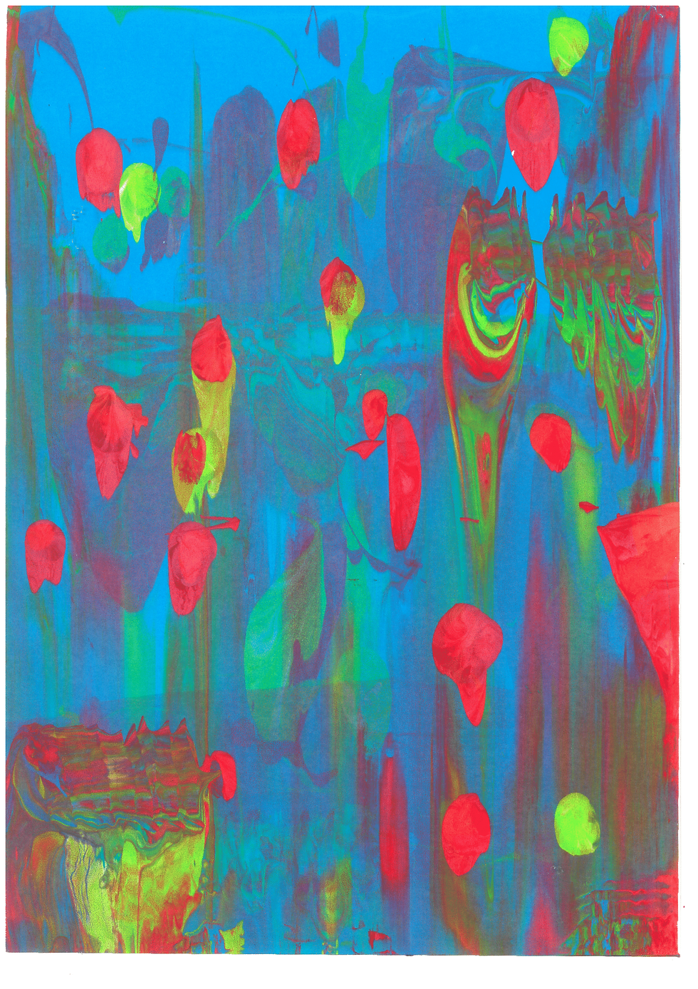 Abstract screen print