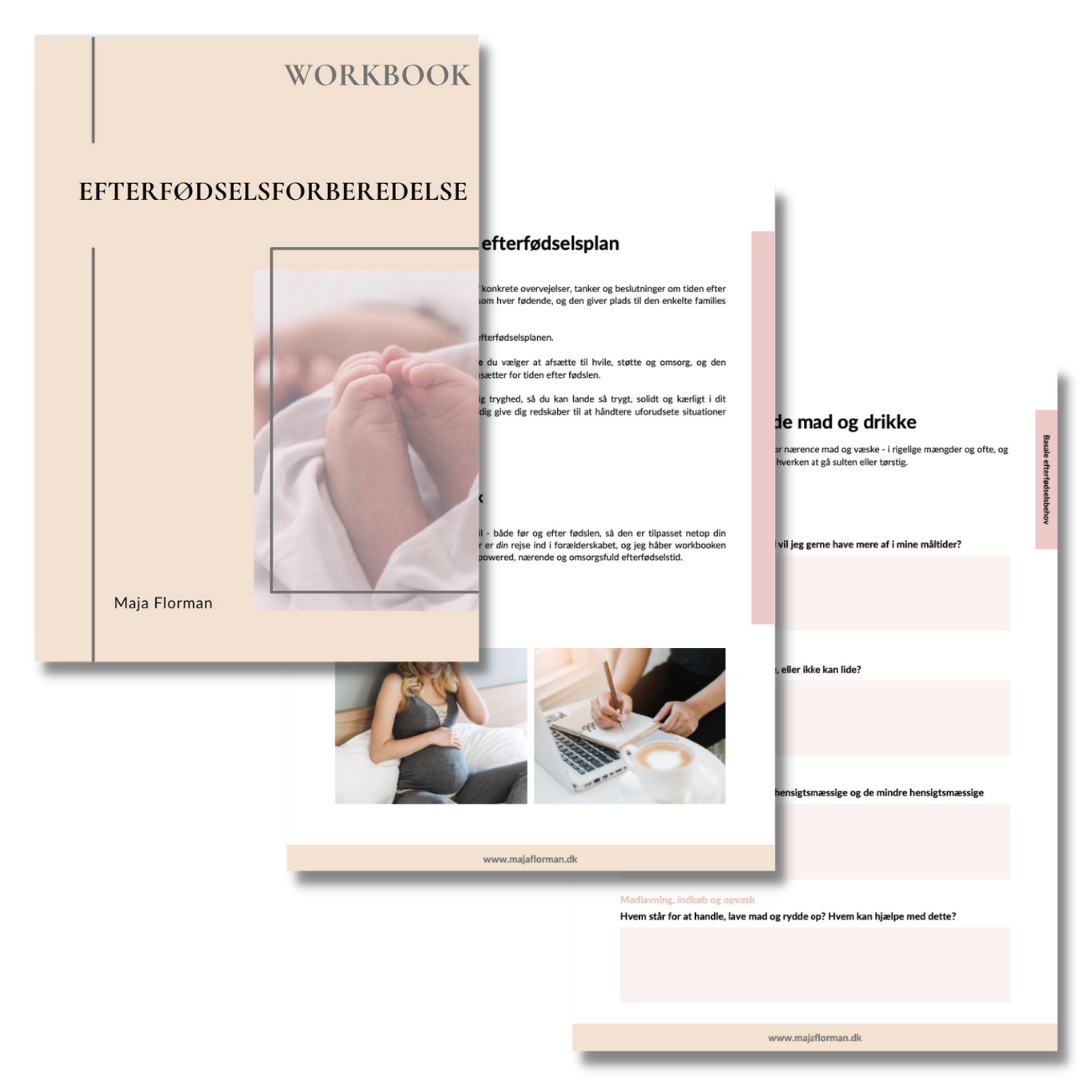 Workbook - efterfødselsforberedelse (Betaling foregår via MobilePay på 353414)