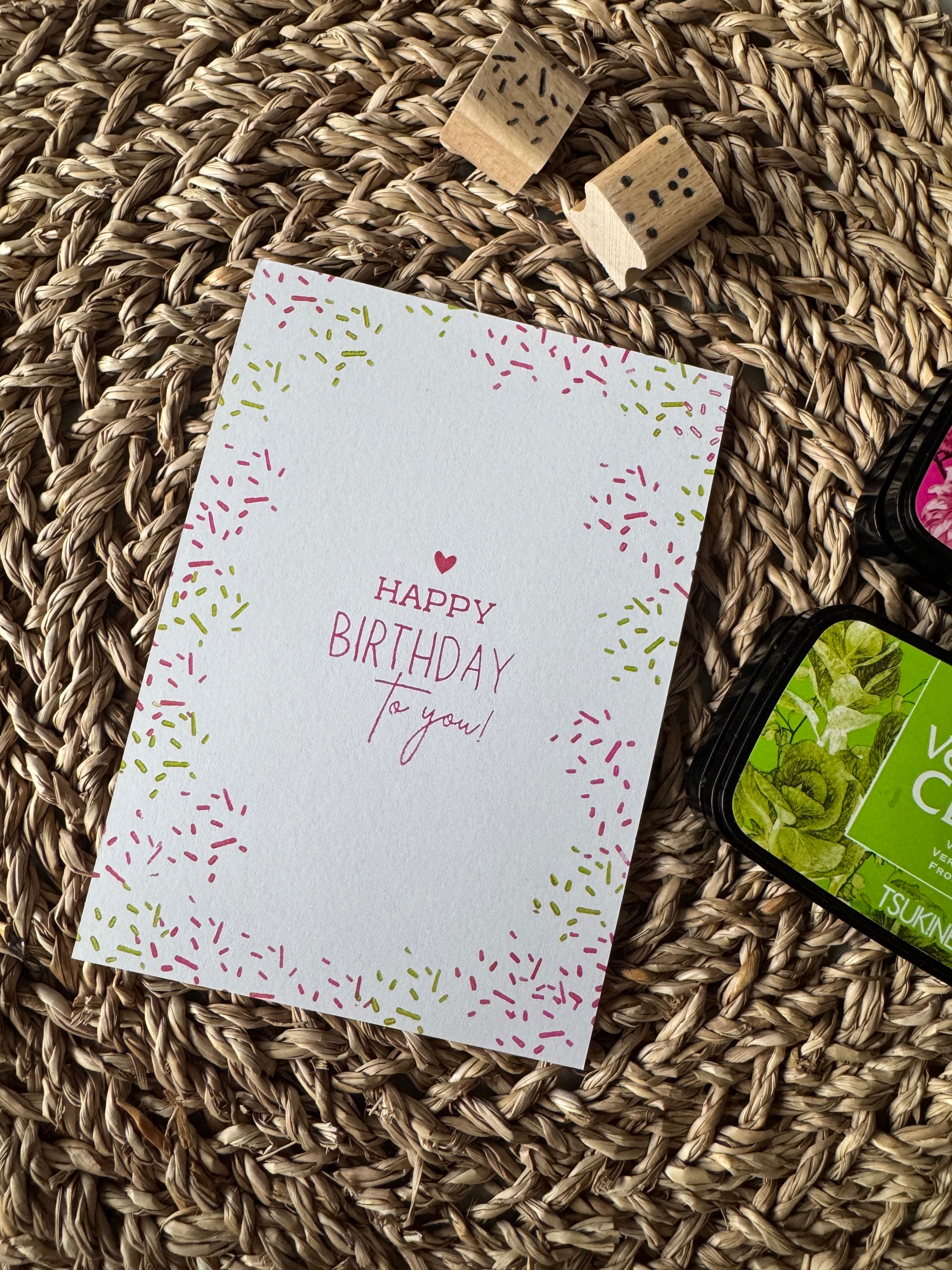 Stempel "Happy Birthday to you"