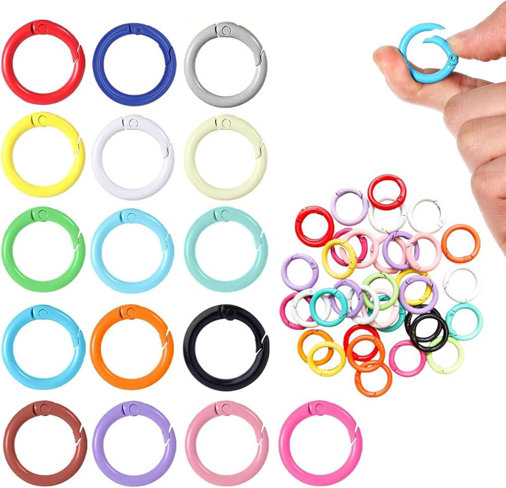 Karabiner rund und bunt