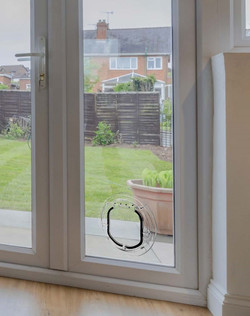catflap in sealed unit