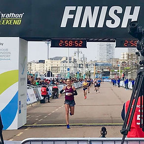 brighton marathon finish line 2019