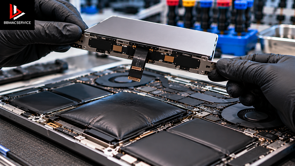MacBook Pro M3 ชาร์จค้าง 80% แบตเตอรี่เสื่อมหรือปกติ? วิธีตรวจสอบก่อนเปลี่ยนแบตเตอรี่
