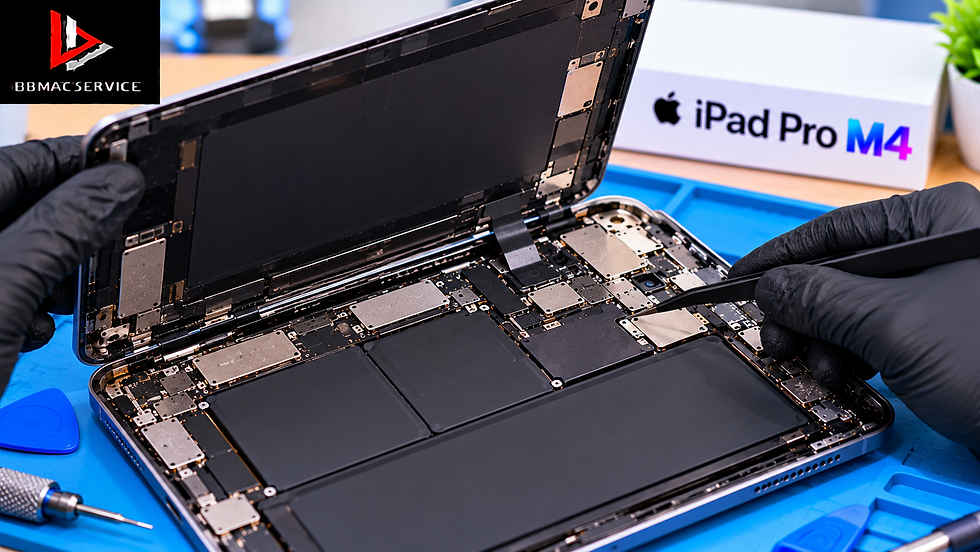 iPad Air M3 จอเป็นเส้น จอกระพริบ ภาพผิดปกติ เกิดจากอะไร? ซ่อมได้ไหม?
