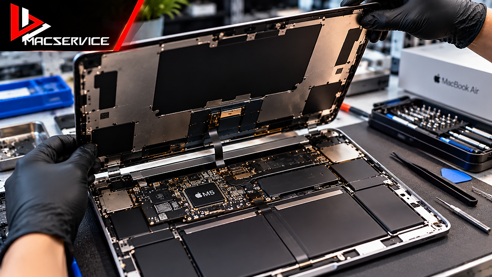 MacBook Air M5 จอแตก จอร้าว