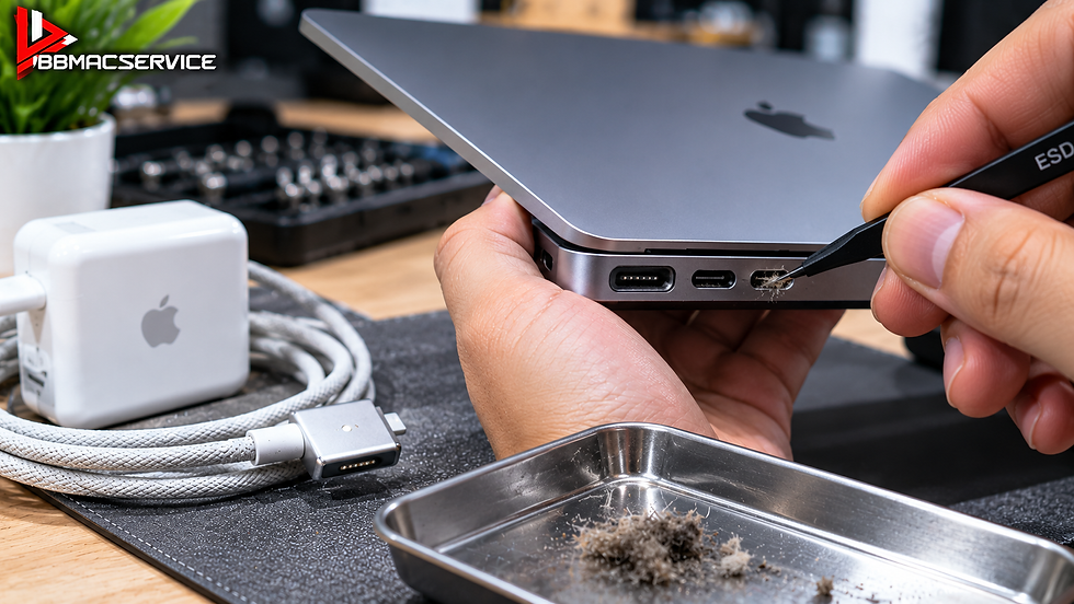 สาเหตุ วิธีแก้ไข MacBook Air M4 ชาร์จไม่เข้า