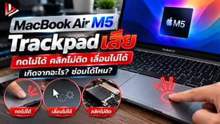 MacBook Air M5 Trackpad กดไม่ได้ เลื่อนไม่ได้ คลิกไม่ติด เกิดจากอะไร? ซ่อมได้ไหม?