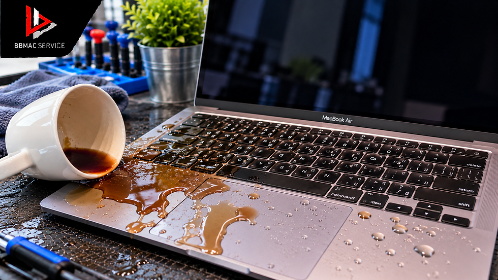MacBook Air M3 โดนน้ำ เปิดไม่ติด ข้อมูลจะหายไหม? วิธีรับมือก่อนส่งซ่อม