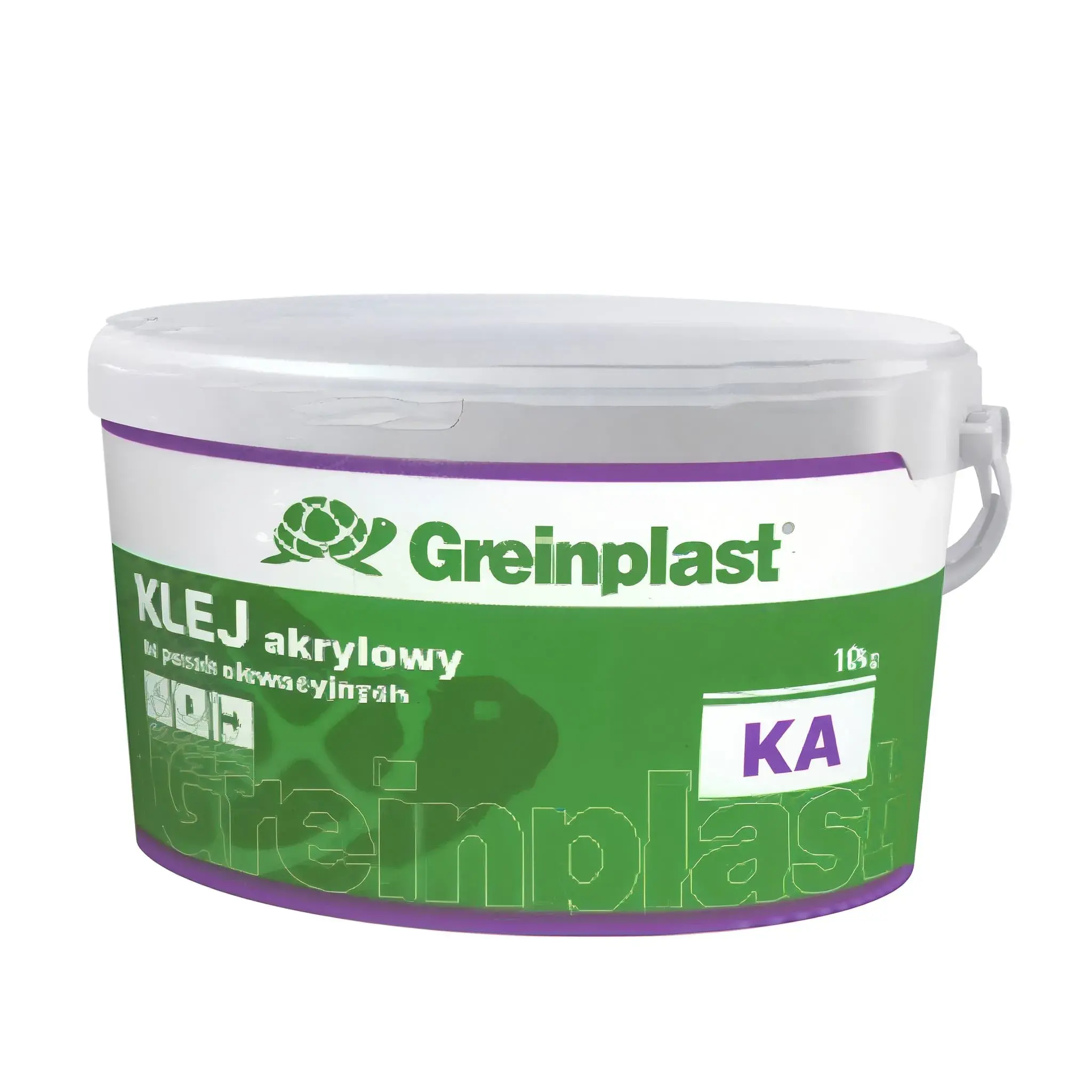 Відро акрилового клею GREINPLAST KA для монтажу фасадних панелей, об'ємом 10 кг