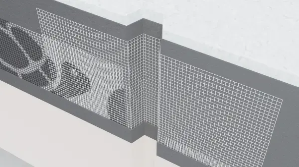 Прев'ю: Наглядний приклад вмонтованої сітки для русту