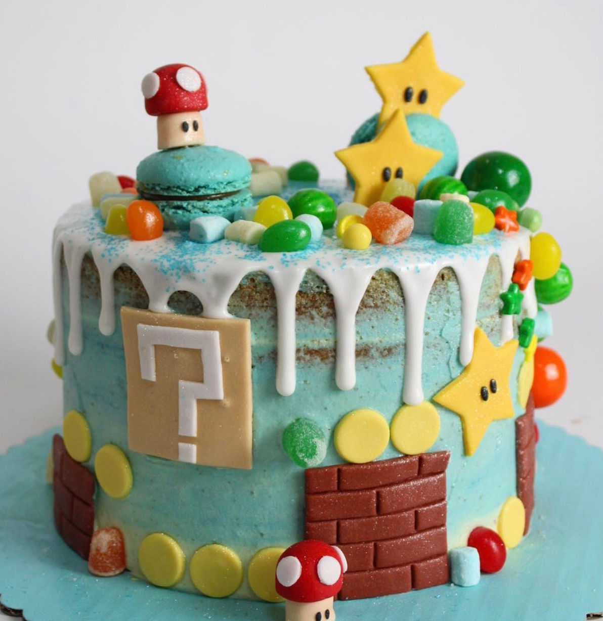 Cake Mario Bross 8”