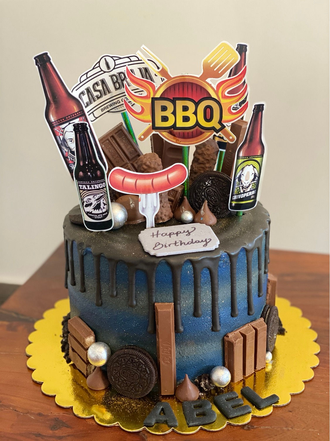 Bbq cake 8”