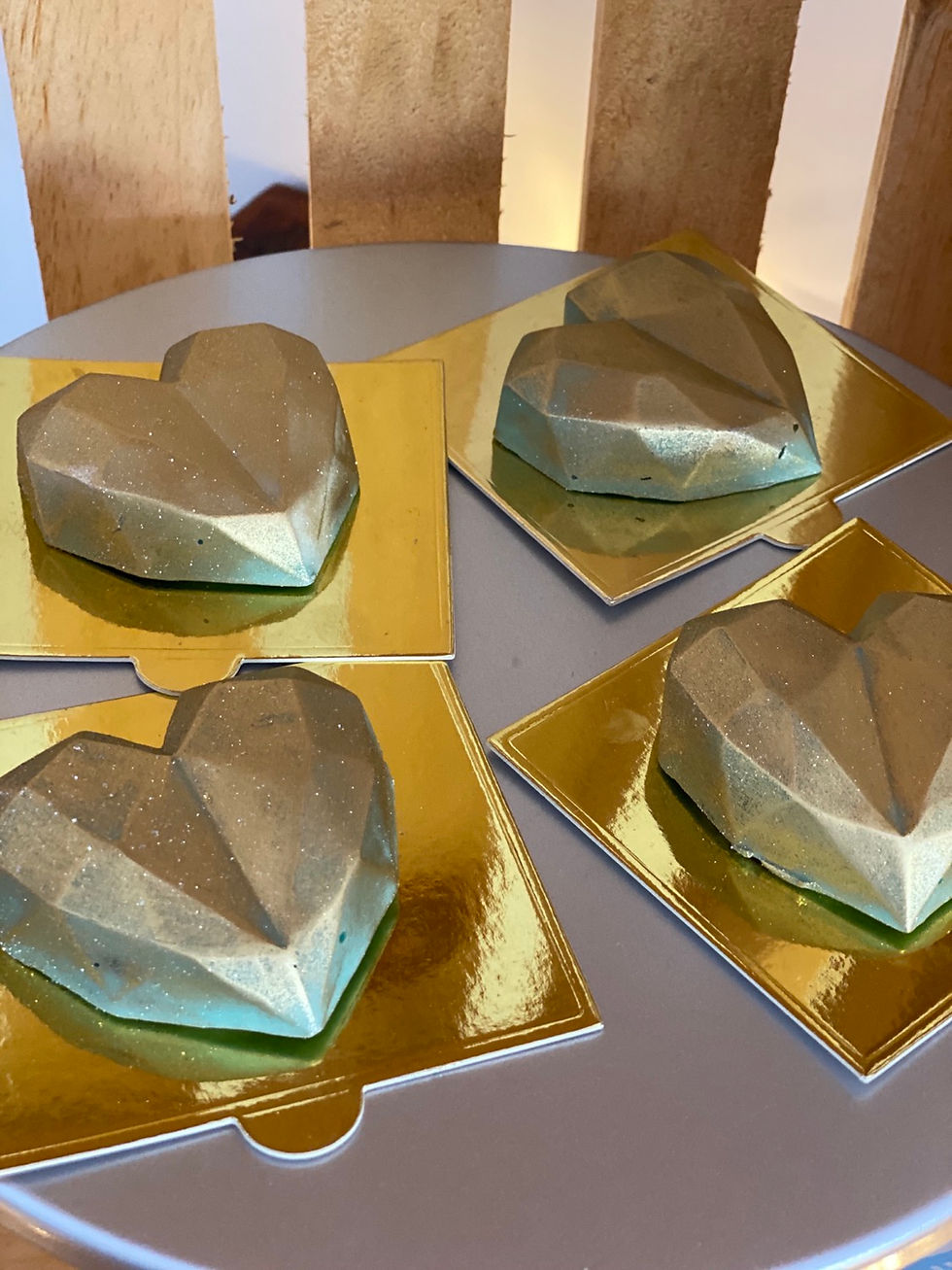 Miniatura: Corazones de chocolate 