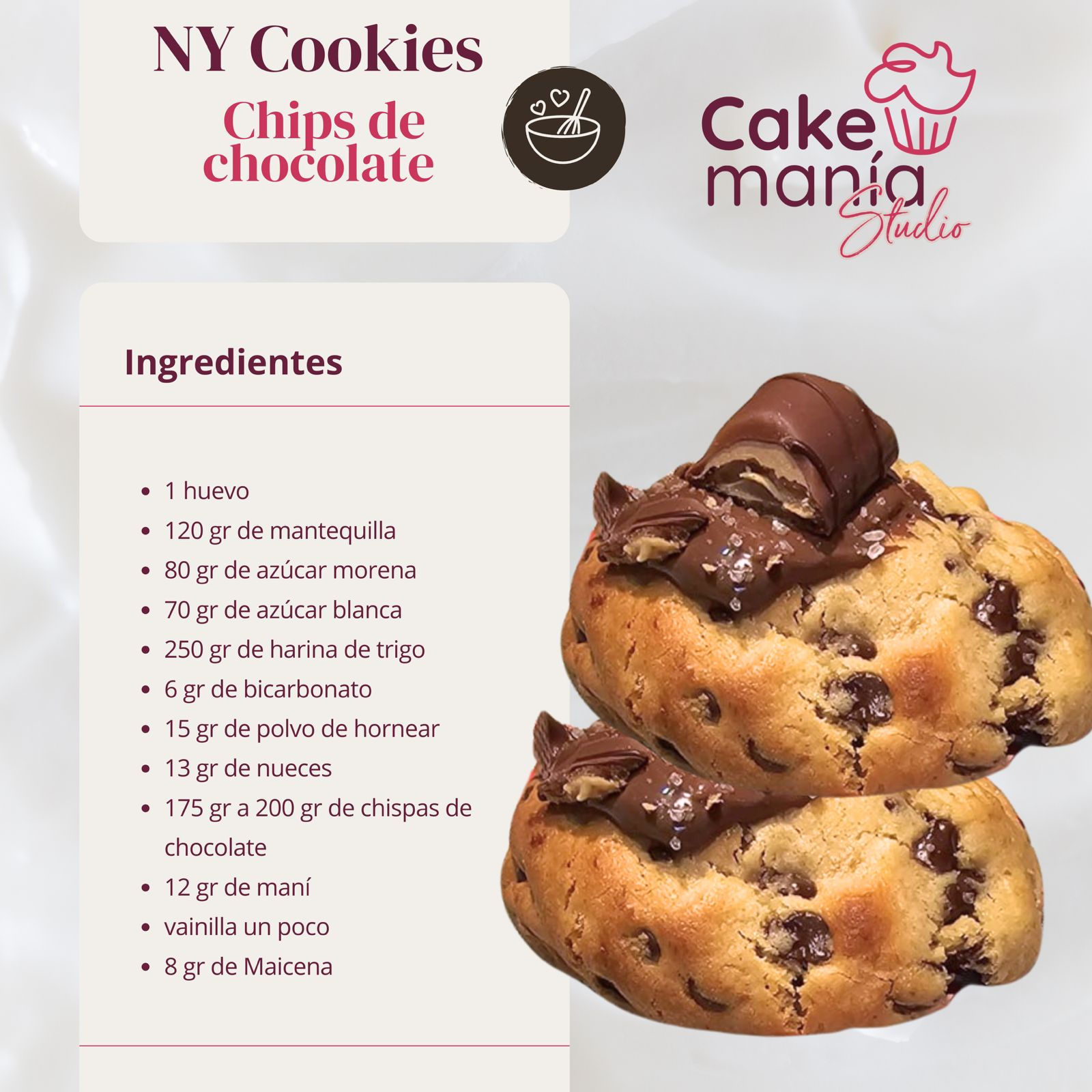 Receta Galletas Estilo NY