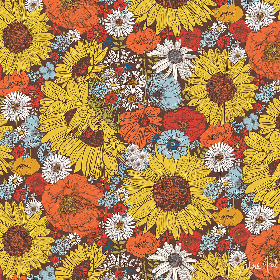 Surface Pattern Design Free Spirit
