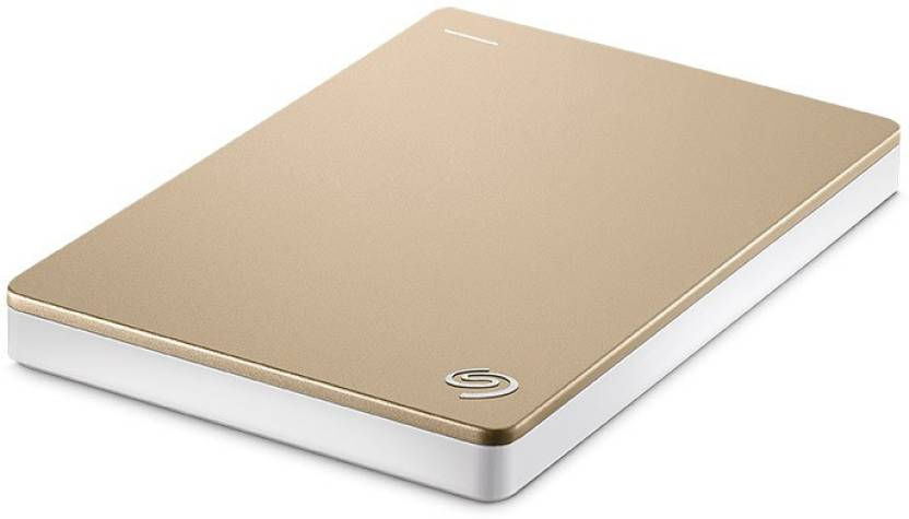 Thumbnail: Seagate Plus Slim 2TB Wired External Hard Drive (Gold)