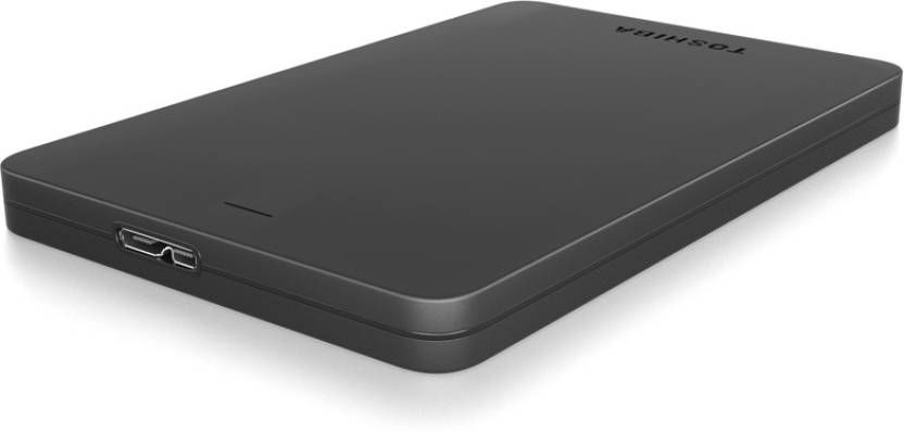 Thumbnail: Toshiba Canvio Alumy 1 TB Wired External Hard Drive  (Black)