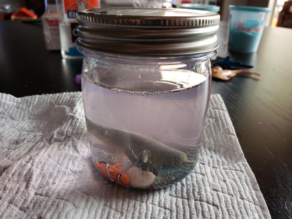 STEAM Activity Ocean in a Jar for Shark Week 2020