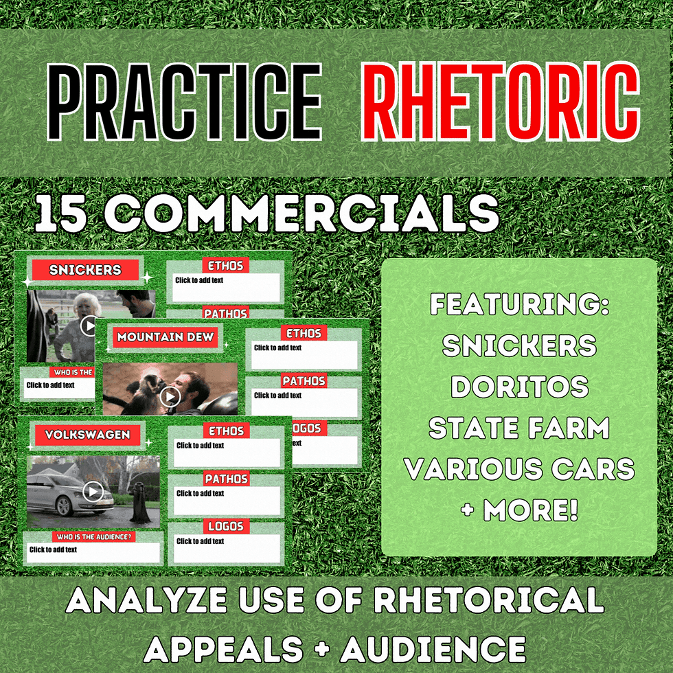 Thumbnail: Commercial Kick Off: Exploring Super Bowl Commercials using Rhetorical Appeals