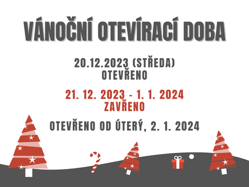 Vánoční otevírací doba