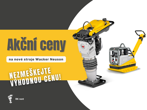 Nezmeškejte akční ceny na nové stroje!