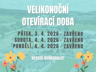 Velikonoce 2026: upravená otevírací doba