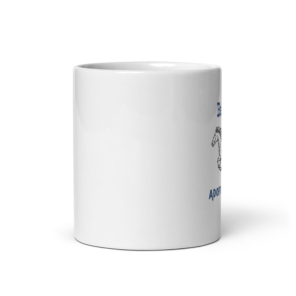 Thumbnail: Adopt a Mustang White glossy mug